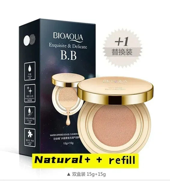 BB Air Cushion Foundation CC Cream Concealer Whitening Long Lasting Waterproof Moisturize Brighten Oil-control Makeup Cosmetics