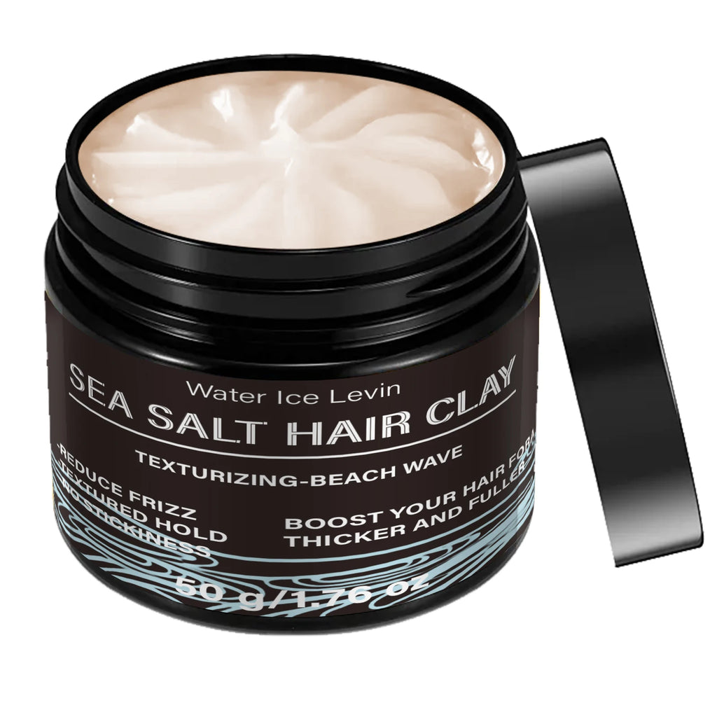 Water Ice Levin Sea Salt Hair Clay Beach Wave Curl Defining Texturizing Styling Paste 60g
