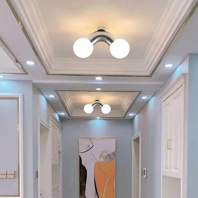 Modern Creative Lighting Design Rainbow Wall Light Childern's Room Kindergarten Asile Bedroom Bathroom Glass Ball Wall Lamp
