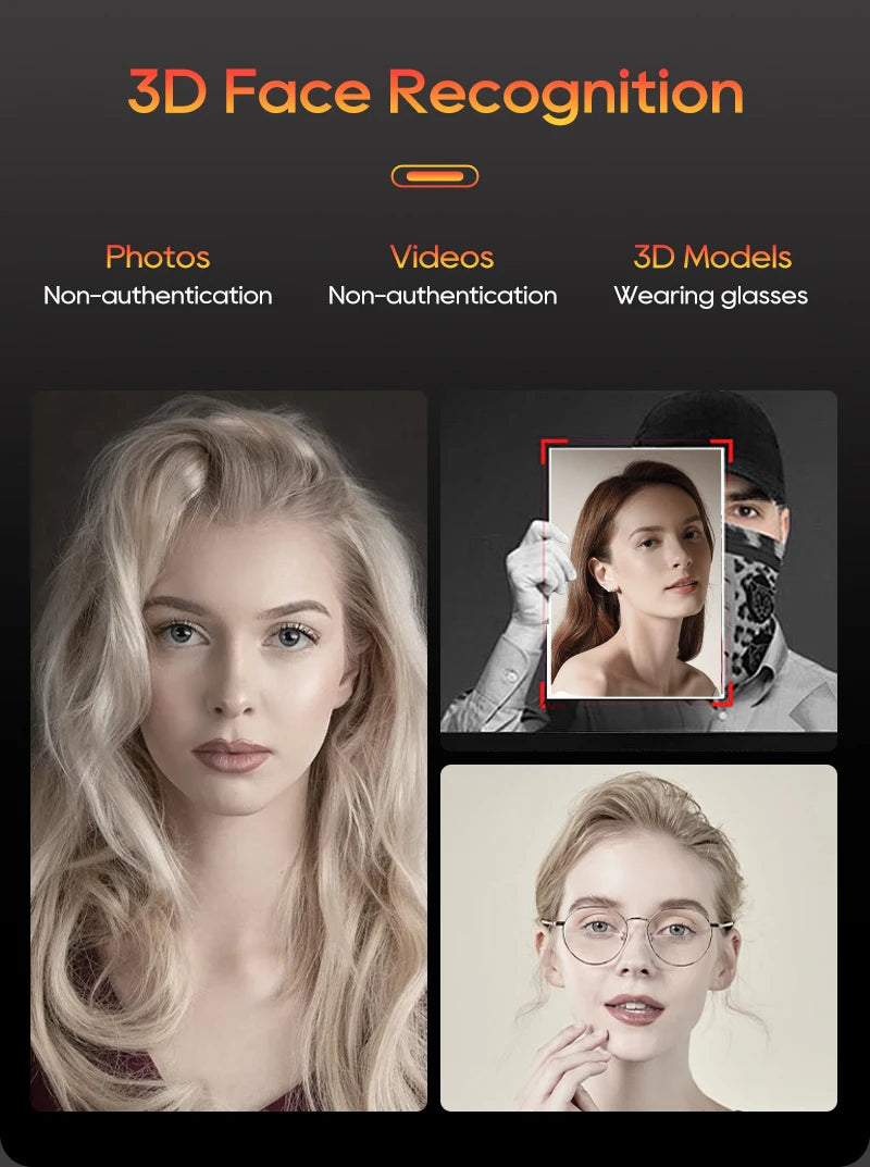 SANKESONG 3D Face Recognition Fingerprint Smart Door Lock WiFi Camera Electronic Lock Digital Electronic Key IC Card APP Unlock