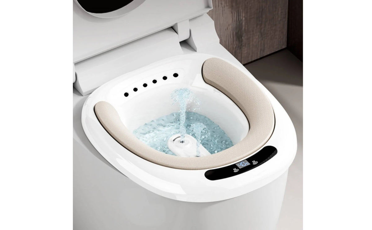Electric Sitz Bath Basin Automatic Water Spray Toilet Sitz Bath Seat Pregnancy Wash Basin Easy to Use Health Care Item Portable