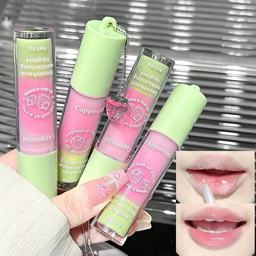 Water Light Moisturizing Hydrating Anti-Wrinkle Lip Gloss Care Korean Style Plump Lips Mirror Type Unisex Winter Essential