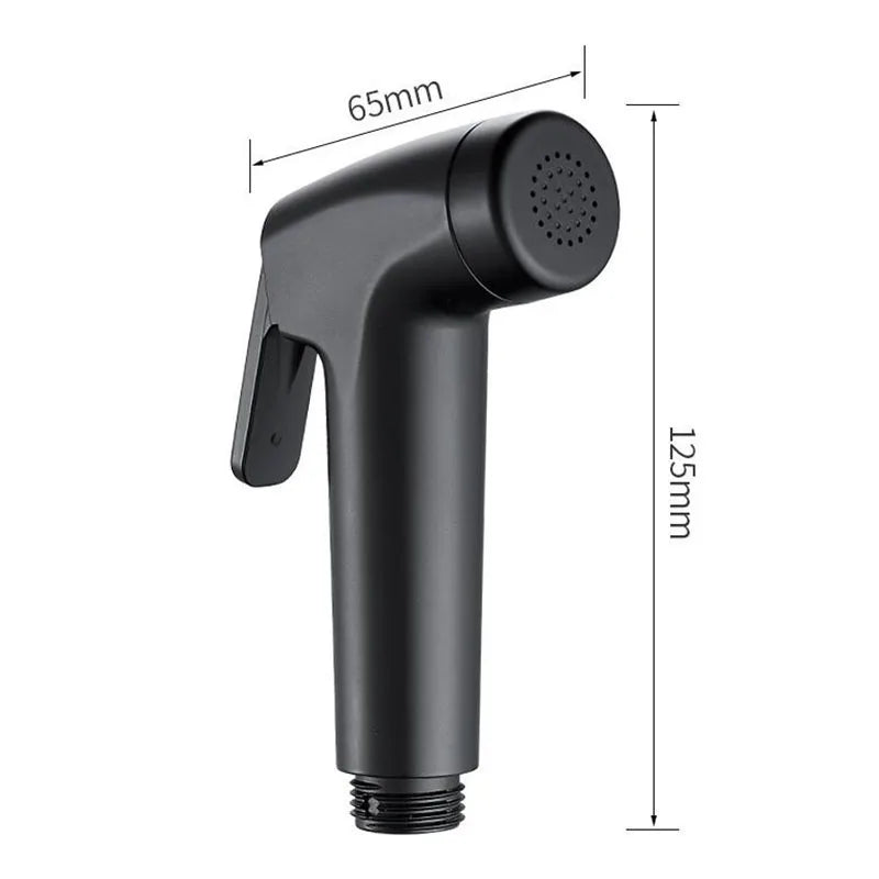 Handheld Black Toilet wash Bidet Faucet Spray Gun Sprayer shower head Anal cleaning washer WC Bathroom water valve hose holder