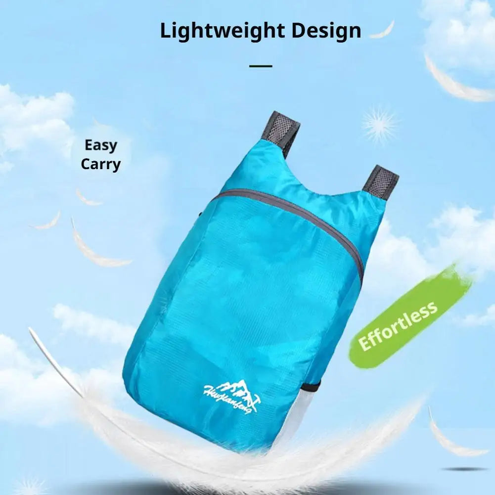 Folding Backpack Waterproof Lightweight Travel Storage Bag Hiking Sports Large Capacity Portable Outdoor Bag