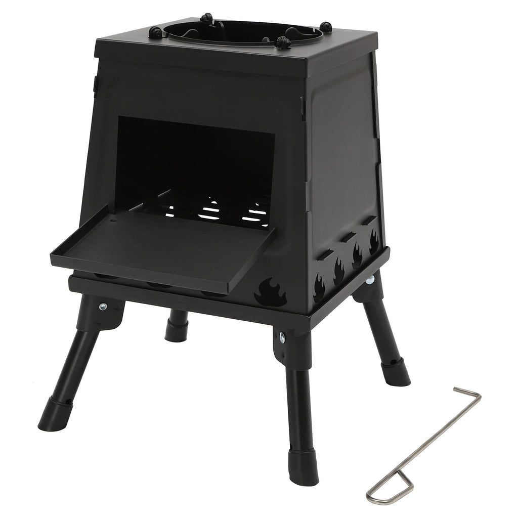 Tent Stove | Black/Green | Portable Wood Stove for Camping Outdoor | Tent Heater Camping Stove Wood Tent Stove Outdoor