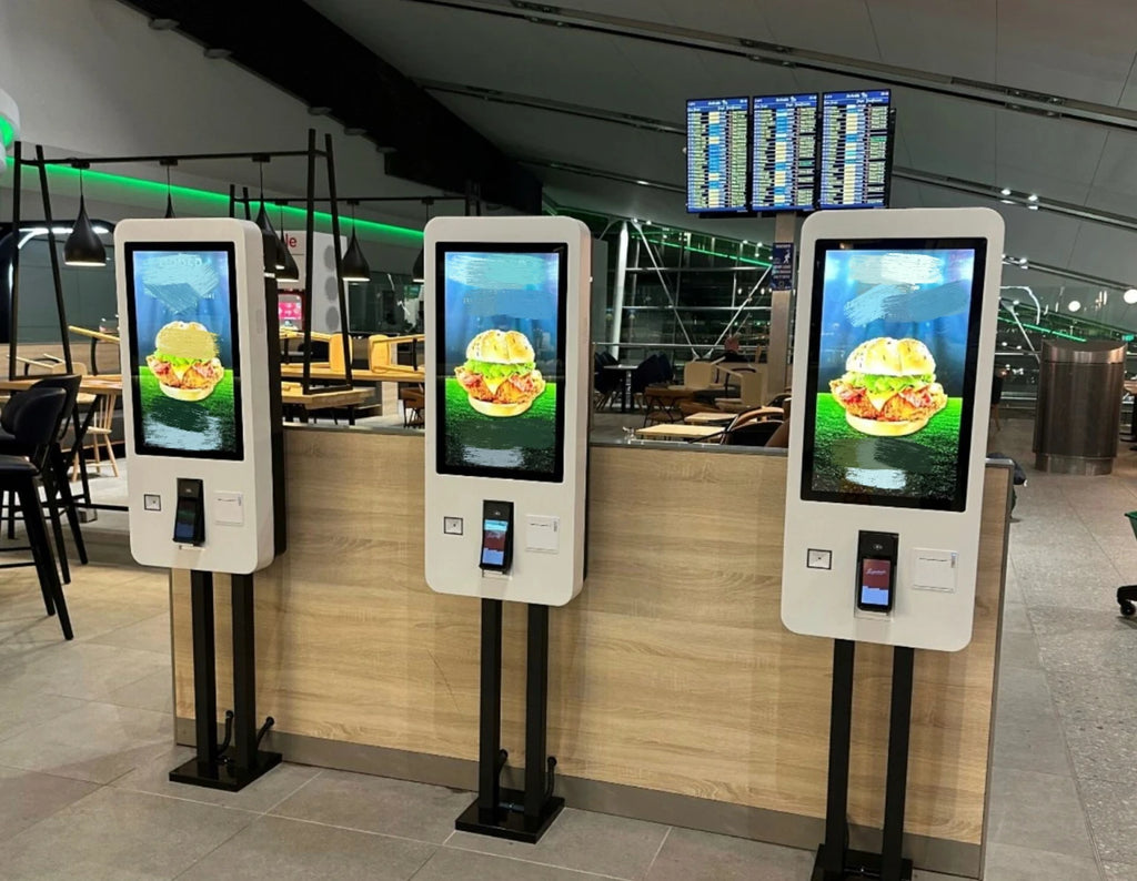 21.5 27 32 Inch Touch Interactive Screen Android Floor Stand Touch Kiosk Self Ordering Kiosk Self Service Kiosk for Food Order