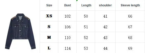 ETJ Women's Denim Jacket & Jeans Set Cropped Leather Patch Oversize Wide Leg Pants Outfit 2026 Fashion Two Piece