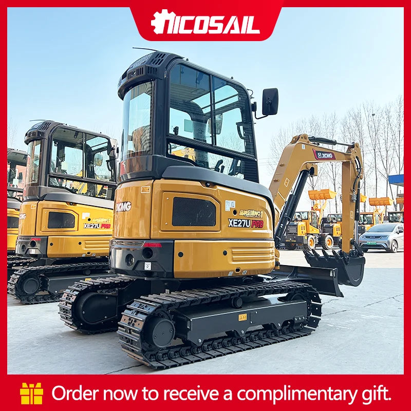 2026 Mini Digger Cheap Price 22kN Bucket Digging Force 36kN Traction for Farmland Renovation Mini Excavator