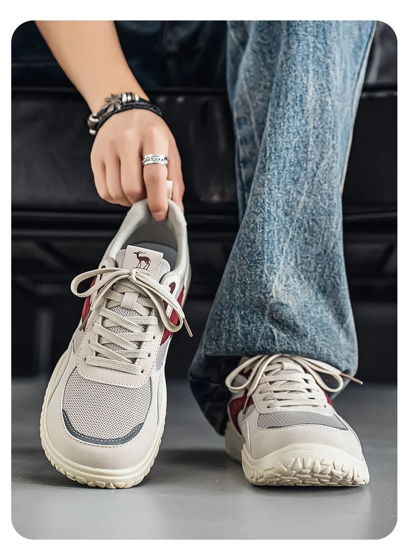 Mens Casual Shoes Wide Toe Box Outdoor Lightweight Running Sneakers Mesh Anti-slip Soft Fashion Men's Shoes