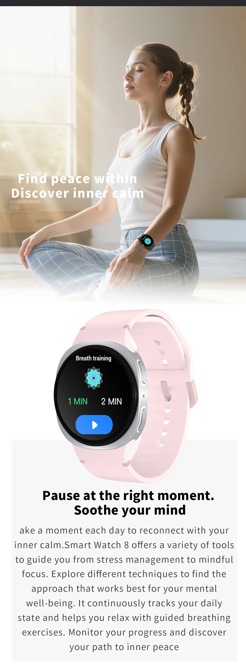 2026 New GPS Map Navigation Smart Watch For Men Women NFC Compass Sports Watch Bluetooth Call AMOLED HD Smartwatch 8 mini