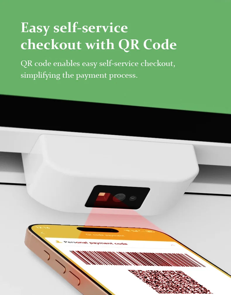 Wall Mounting Touch Screen Kiosk Floor Standing Query Machine Modern Payment Kiosk With Barcode Scanner