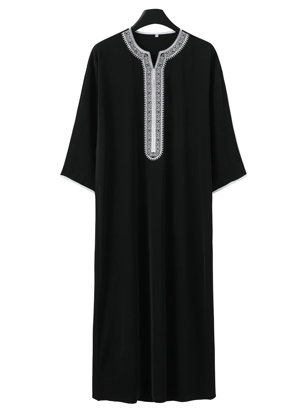 Islam Kaftan Muslim Men Clothing Moroccan Caftan Hand Embroidered Loose and Breathable Djellaba Abaya Thobe for Men Summer 2024
