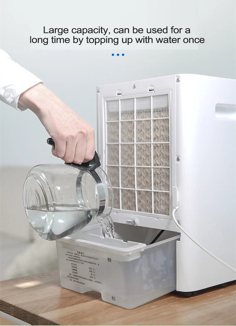 A-201 Cooling Only Air Cooler Household Air Condition Fan 3 Gear Air Conditioner Mini Air-Conditioning Fan Water-Cooled Fan