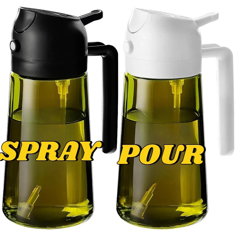 Oil Bottle Oil Spray for Cooking Household Kitchen Spray Olive Oil Barbecue Fat Control Food Grade Spray Pot Kitchen Gadgets