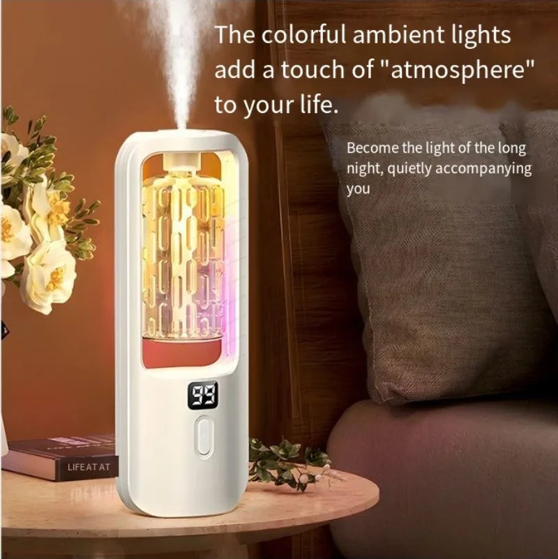 2026 New Mini Rechargeable Wall Mount Auto Aroma Diffuser Timed Fragrance Dispenser Bedroom Bathroom Odor Remover