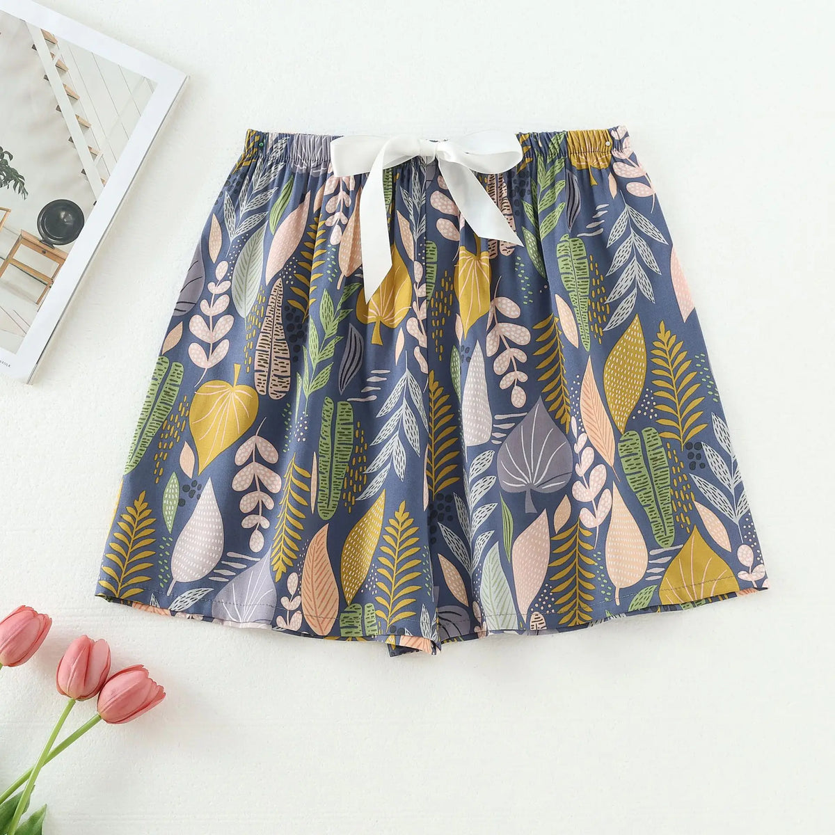 Women Pajama Printed Loose Night Bottoms Viscose Pants Female Outwear Pants Loungewear Home Pants 2026 New Summer Sleeping Wear