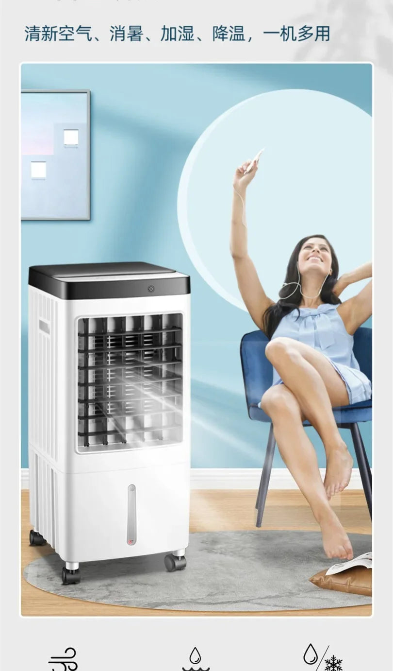 Superior Water Tank Visual Chiller Air Conditioner Fan 110V-220V Household Refrigeration Small Mobile Water Cooling Air Conditio