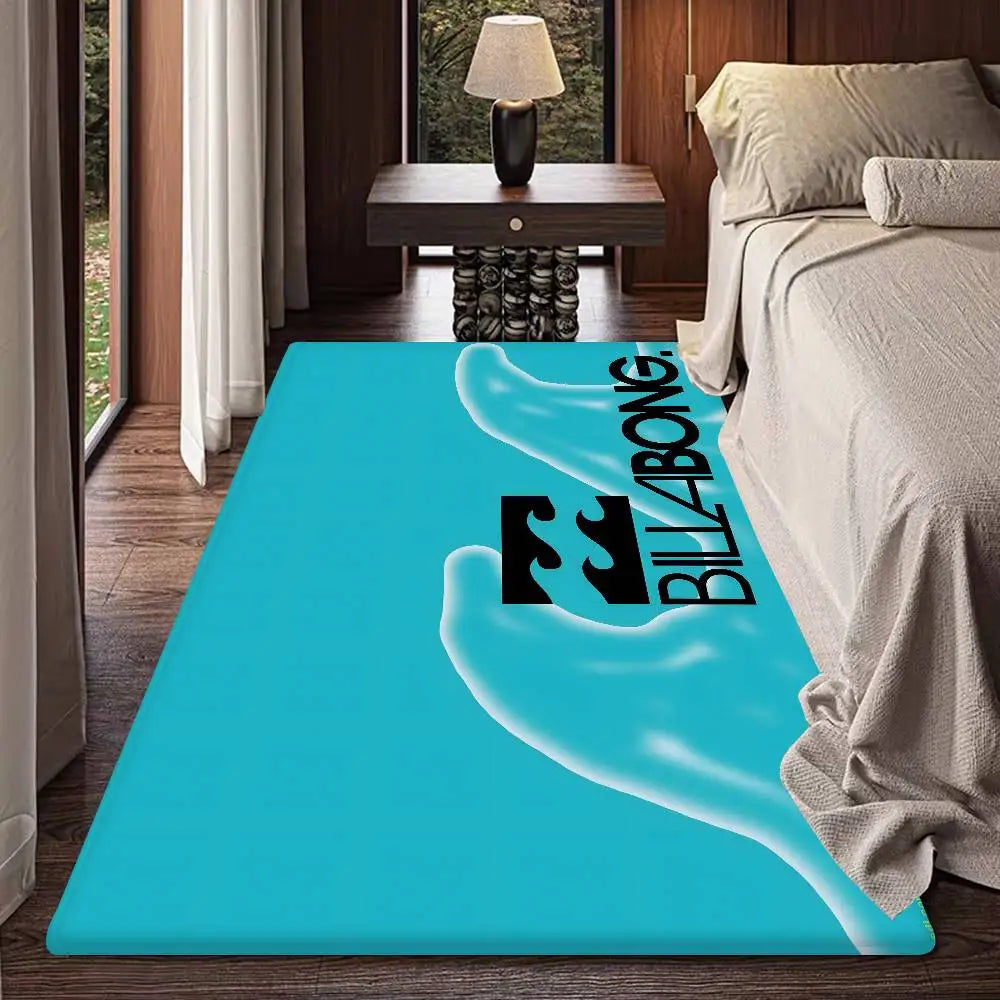 Fashion Billabongs Anime Room Mats Cheaper Anti-slip Modern Living Room Balcony Printed Modern Home Decor