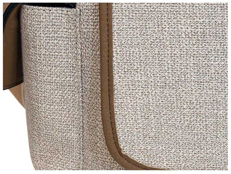 New Women's Large Capacity Canvas Shoulder Bag Casual Tote Handbag Trendy Messenger Bag for Everyday Use