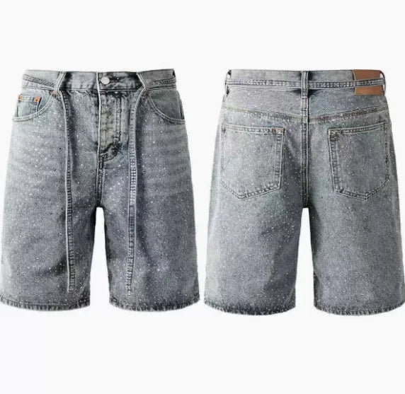 Women Jeans Denim Pant Vintage Wide Leg Long Pants High Waist Straight Trousers Y2k Streetwear Elegant Work Hot Drilling 2026