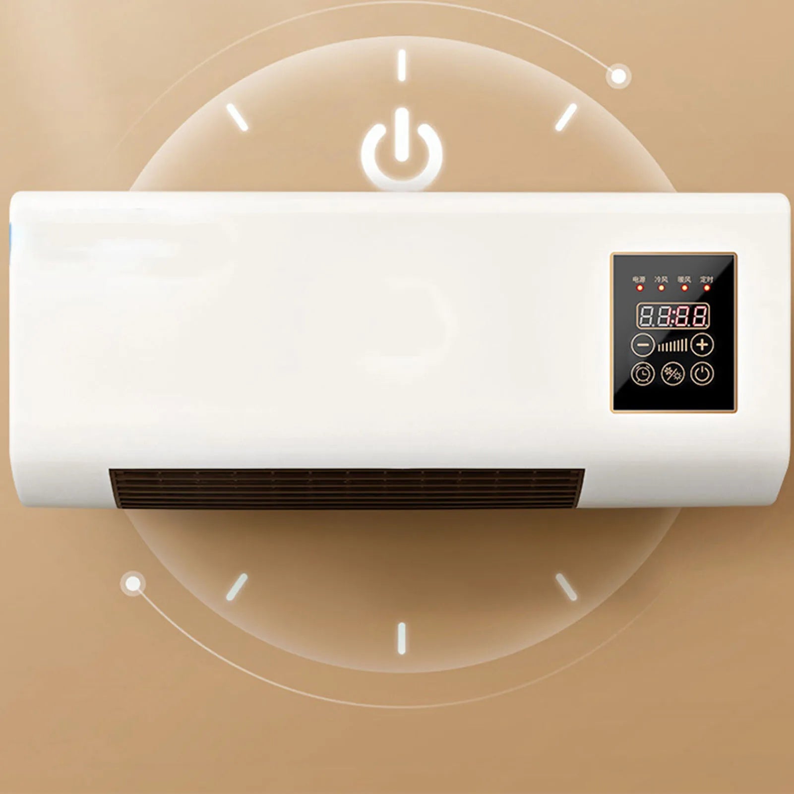 2 in 1 Air Conditioner 1800W Cool Warm Dual Use Wall Mounted Portable Air Conditioning with Remote Control for Home Bedroom