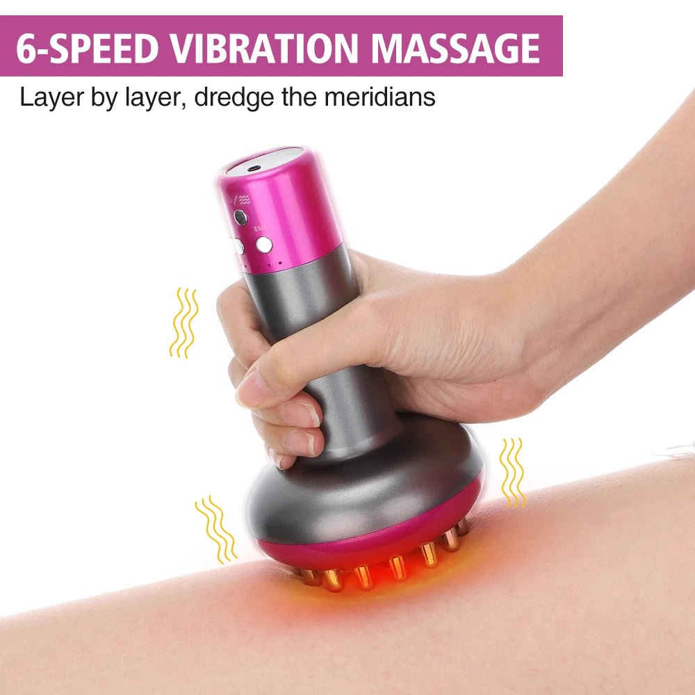 Intelligent Electric Massager Brush Home Portable Massager Fat Burning EMS Micro Current Vibrating  Beauty Apparatus for  Body