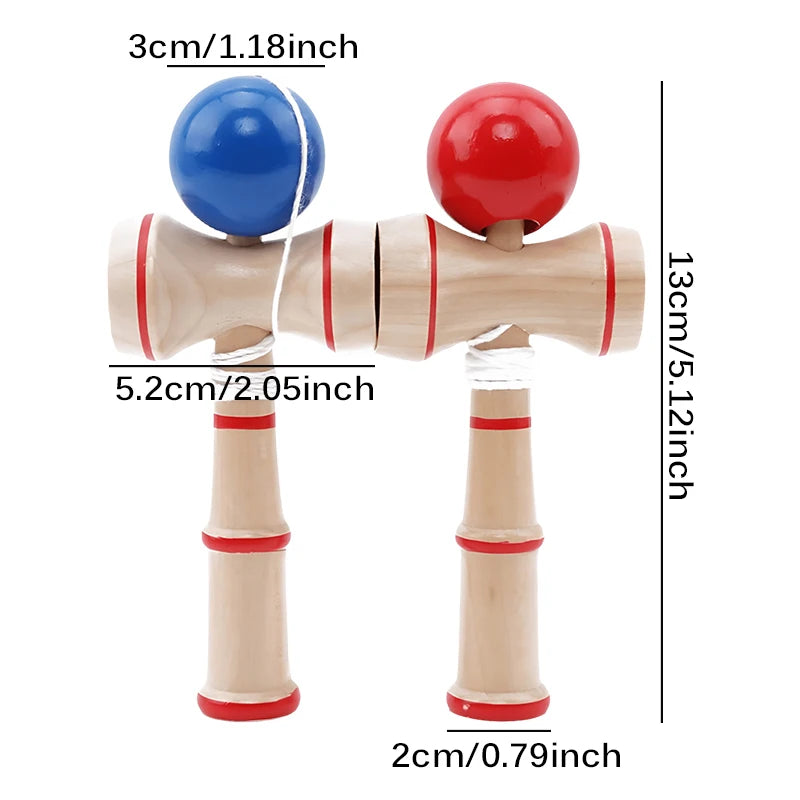 1PC Jade Sword Kendama Balls Traditional Balance Skill Training Game Wooden Catch Cup Hand Eye Coordination Party Game Props ZYF