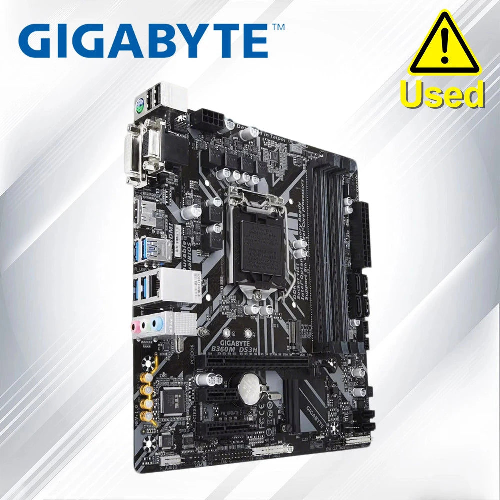 Gigabyte B360M DS3H original LGA 1151 DDR4 B360 desktop computer motherboards