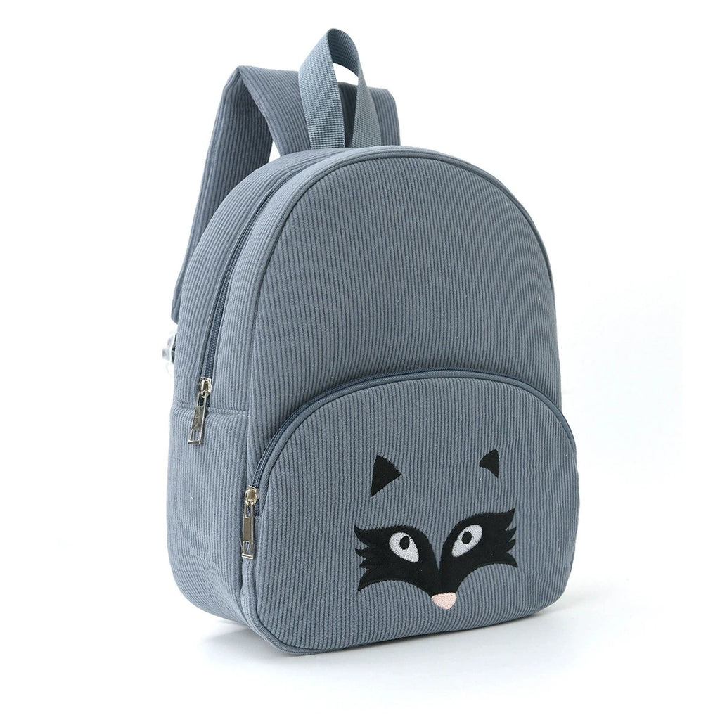 Personalized Name Embroidered Kids Backpack Pastel Corduroy Toddler Bag Soft Ribbed Fabric School Pack Cute Kindergarten Gift