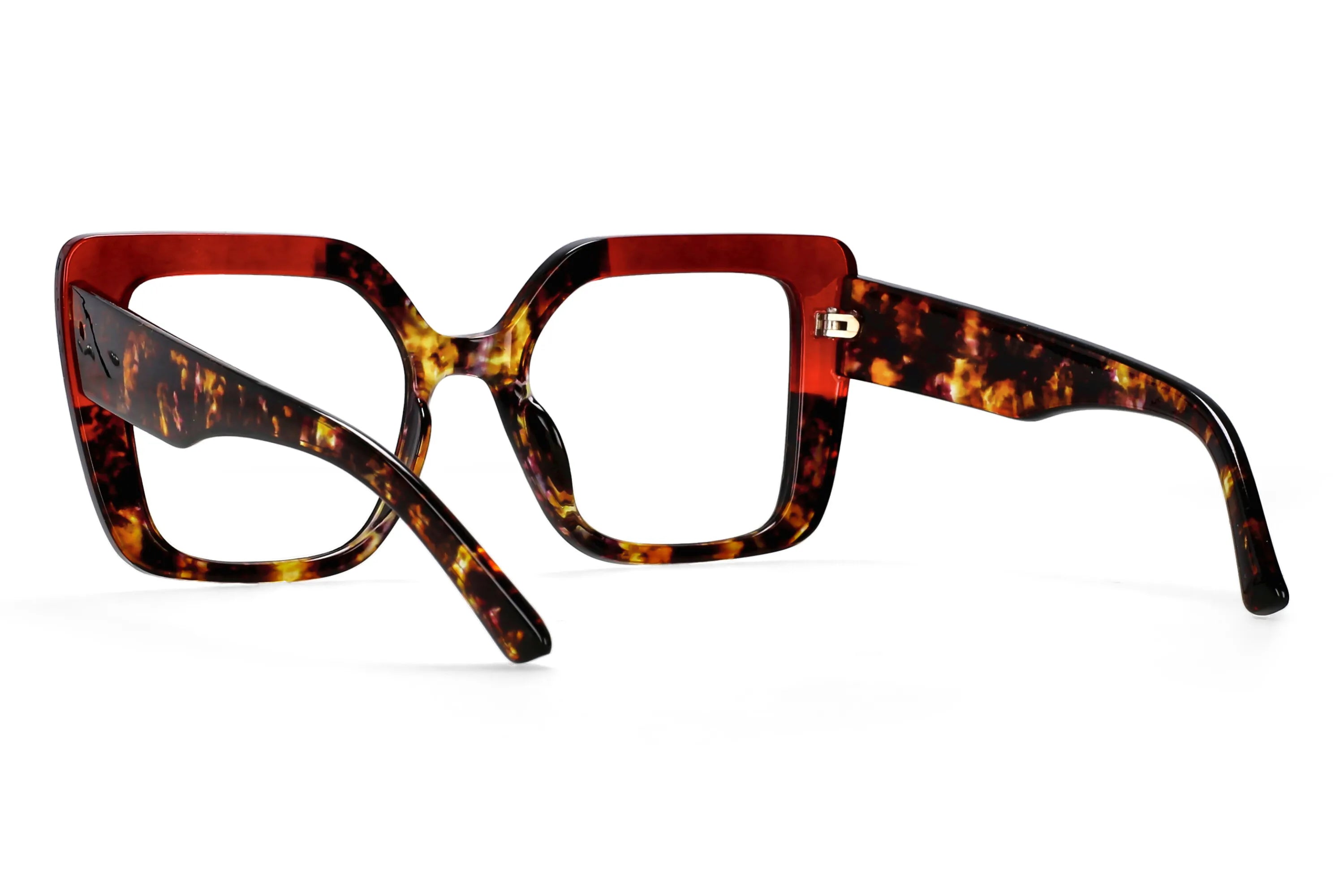R56982 Colorful Large Size Reading Glasses Lady Trend Splicing Color Presbyopic Eyeglass Universal Prescription Spectacles Frame