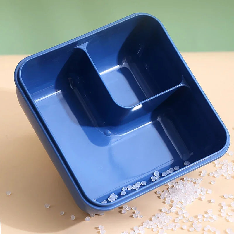 1pcs Portable Sealed Lunch Box with Tableware for Kids Children Plastic Microwave Bento Boxes Dinnerware Set Food Storage Contai