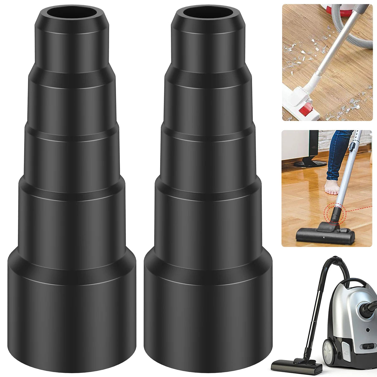 2/4/6Pcs Universal Vacuum Cleaner Hose Adapter Kit 5-layer Vacuum Hose Connector 23mm 30mm 34mm 42mm 50mm Connector Accessories
