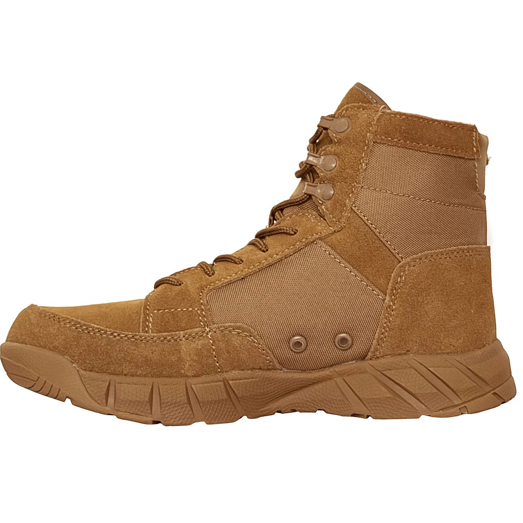 LAHORS® Lightweight 6 INCH Man Tactical Boots With Zip Combat Training Lace Up Waterproof Outdoor Hiking Breathable Ankle Shoes