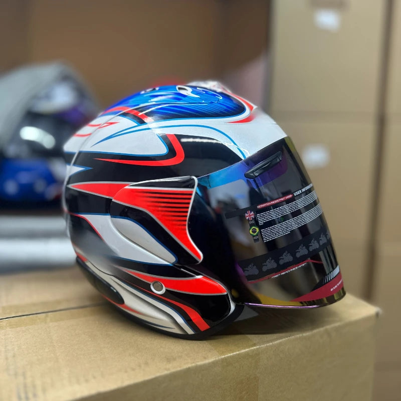 Motorcycle Helmet Open Face 3/4 Helmet Sword Cycling Dirt Racing Motorcycle Men and Women Helmet Capacete