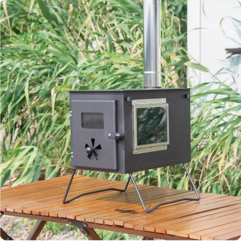 Tent Stove Camping Firewood Household Outdoor Water Firewood Gas Tank Cassette Heating Tea