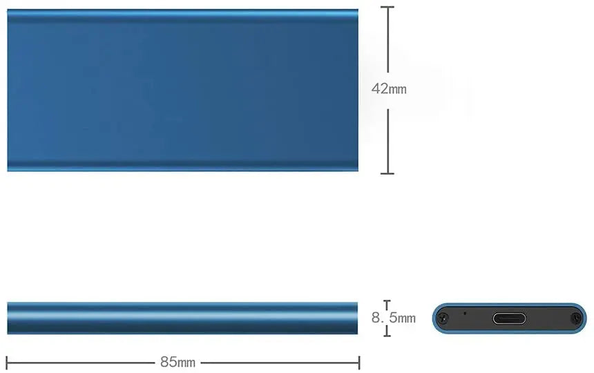 mSATA to USB 3.1 SSD Enclosure Adapter Case with USB Type C Interface for 30*50mm/30*25mm mSATA Internal Solid State Hard Drive