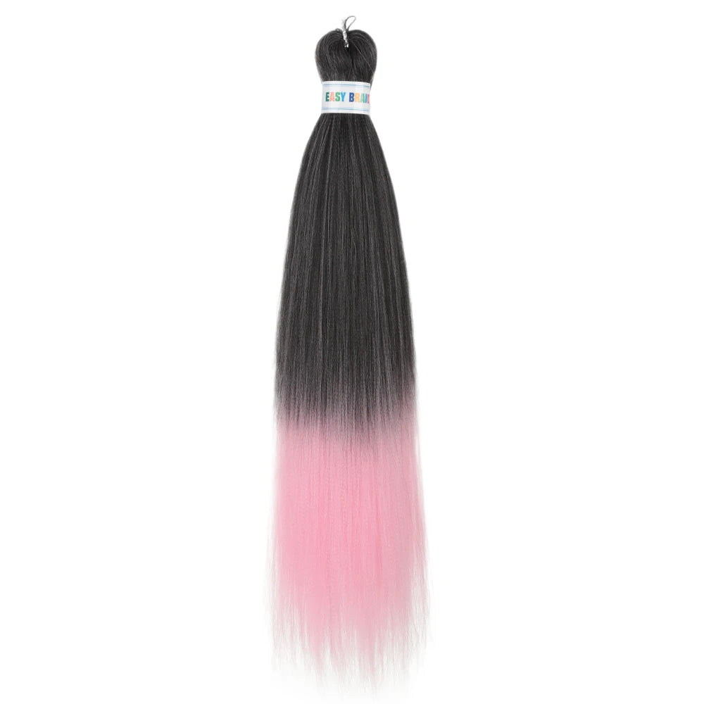 Ombre Kanekalon Braiding Hair Extensions Pre Stretched 26 Inch Synthetic Hair for Afro Jumbo Box Braids Natural Looking