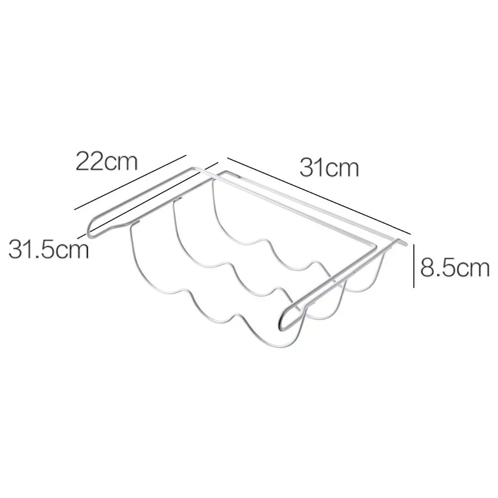 Refrigerator Organizer Rack, Inside Shelf Bottle Holder for Beer or Wine, Kitchen Storage Shelf Accessories for Fridge Supplies