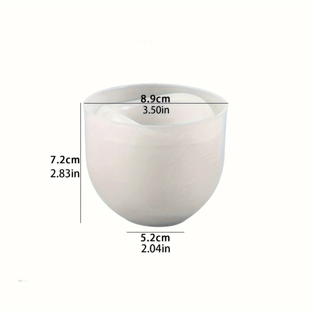 1pc Silicone Mold for Curved Candle Cups,  Featuring a Hybrid Shape Ideal for Creating Candle Holders for Christmas And Easte