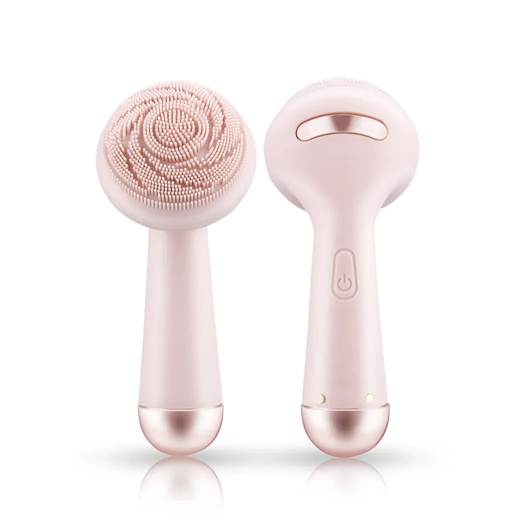 Electric Facial Brush Silicone Vibration Cleaner Waterproof Skin Care Machine Rechargeable Beauty Tool