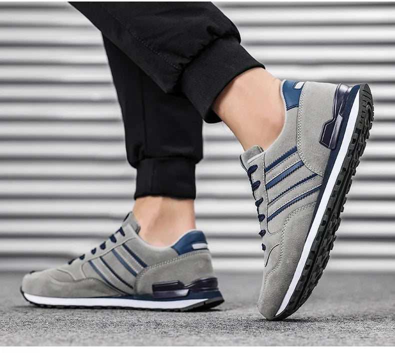 Artificial Leather Men Causal Shoes Male Spring Men Casual Light Shoes Sneakers Lac-up Flats Breathable Outdoors Sapato
