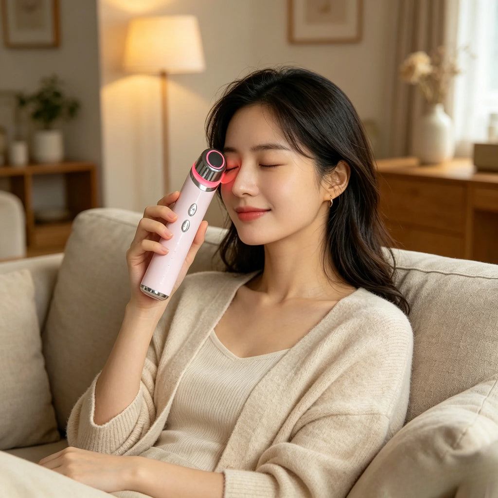 Handheld Rechargeable Skin Care Beauty Device, Gentle Lifting for Eye & Face, Daily Massage Care Tool