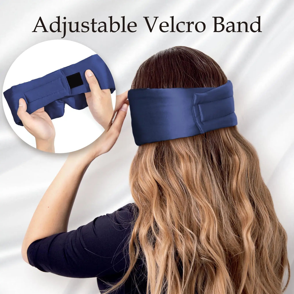 Mulberry Silk Sleeping Mask Eyepatch Blocking Light Eyemask Eyeshade Soft Padded Slaapmasker Travel Sleeping Aid for Sleep Patch