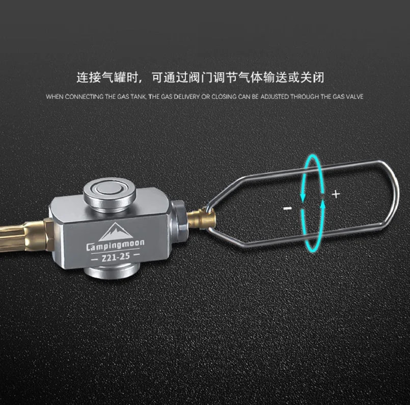 Gas Tank Extension Pipe With Valve Campingmoon Z21 20/25/60/75cm Camping Gas Tank Accessories Connect Pipe