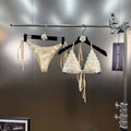 Sequin Bikini Set Swimsuit Women Vacation Sexy Lingerie Harness Summer Beachwear Female Bras Beach Swimwear Set Bralette Halter