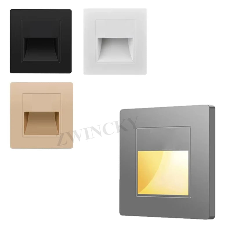 Recessed Stairs LED Wall Lamp For Home Stairs Wall lighting Corridor Lamp Wall Stair Lighting Lamp Footlight Corridor Step Light