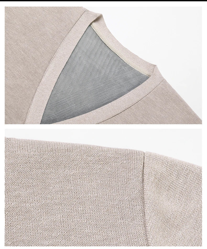 Men's Smart Casual Cardigan V-neck Sweater Men's Autumn Winter Clothes Button Knit Cardigans Mens Knitting Sweaters Outwear