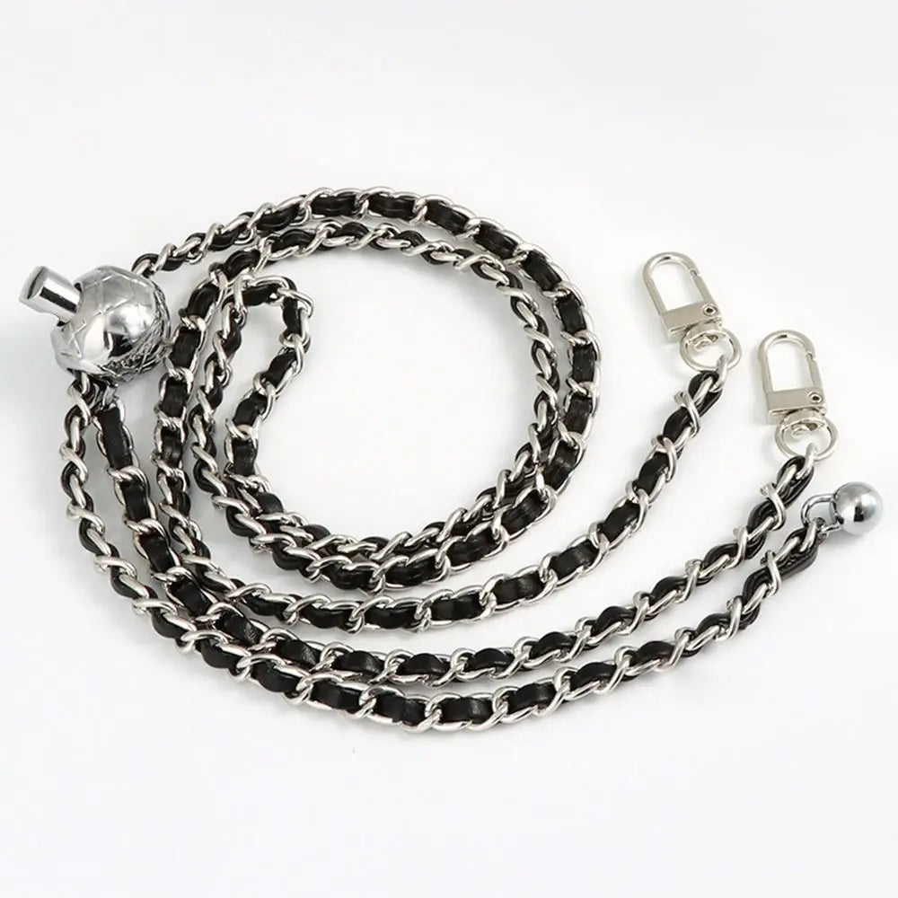 New Metal High-end Shoulder Strap Golden Balls Chain Adjustable Length Strap Replacement Shoulder Strap Non-fading Chain