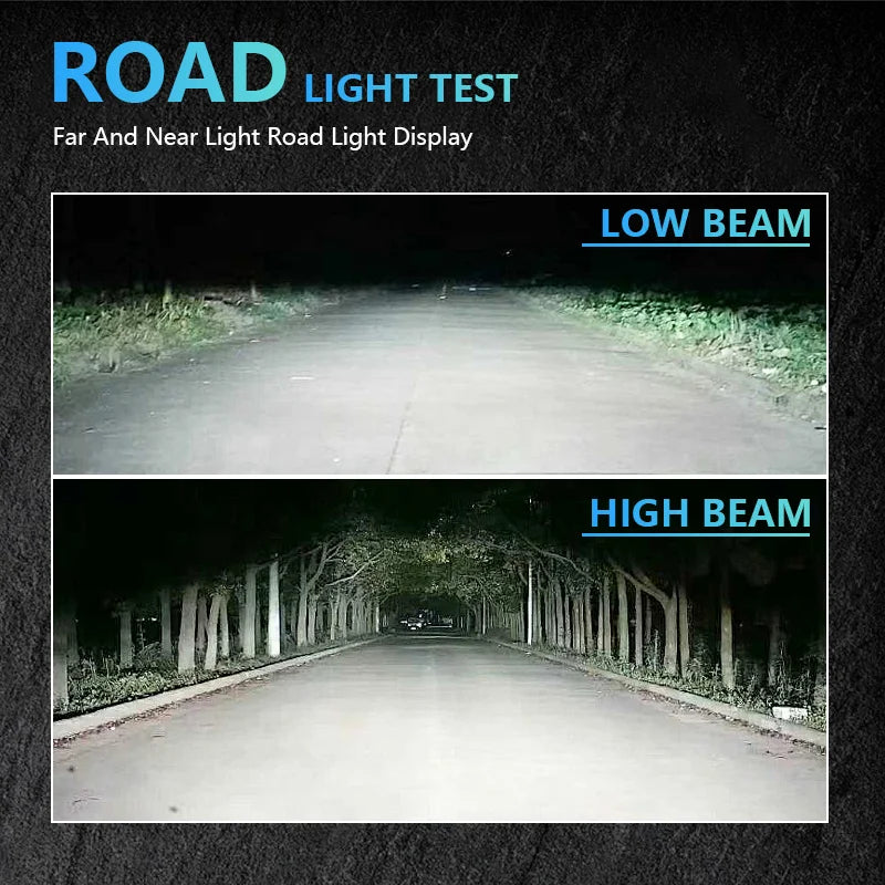 Carolyn2PCS 3 Inch Bi LED Projector Headlights Lenses for Hella LED Lights Projector 120W 40000LM Diode Headlamp Car Accessories