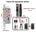 WISHome APP or Tuya App 3D Face Recognition smart Door Lock Unlock Digital Smart Lock Fingerprint Key Card Nfc Phone Unlock Lock